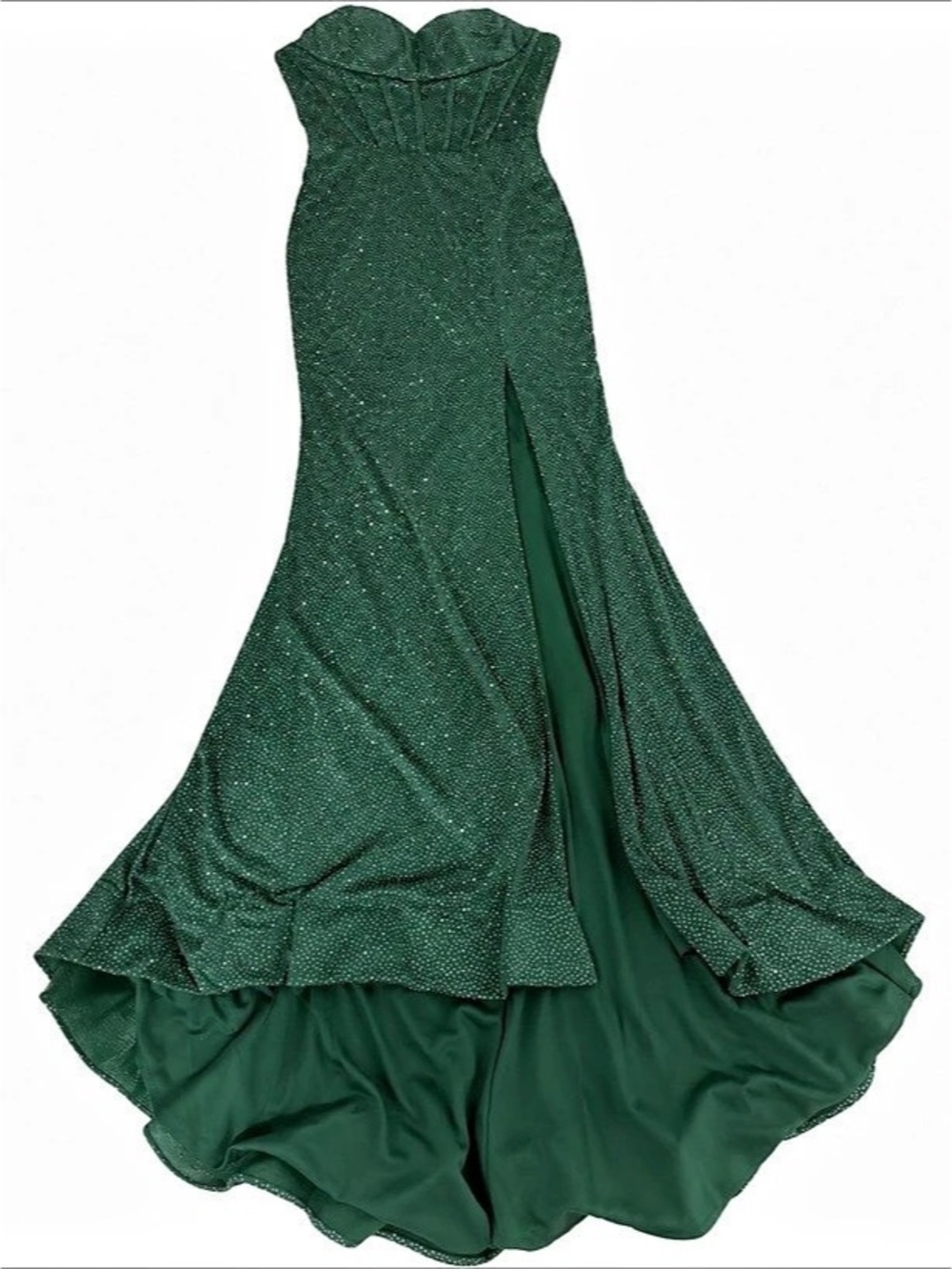 Green Polka Dot Maxi Dress